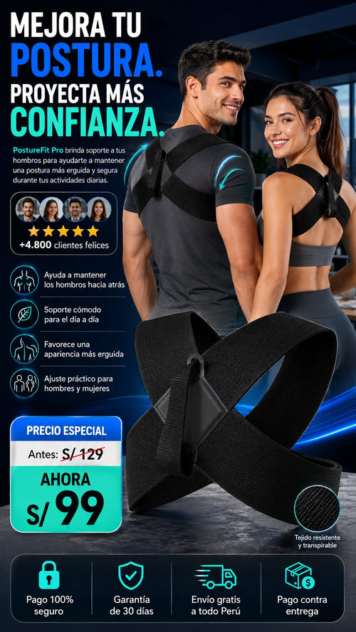 CORRECTOR DE POSTURA PARA HOMBRES Y MUJERES